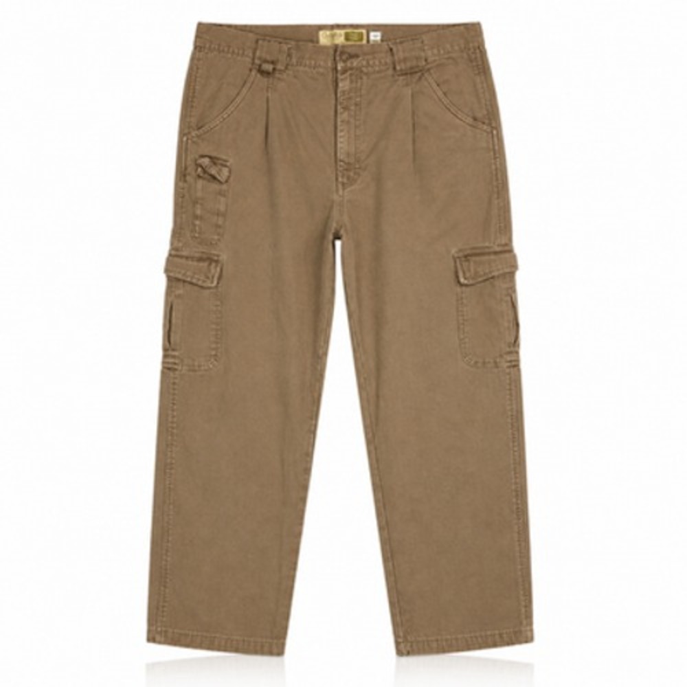 Cabela's Trail Hiker Pants Mens 38x30 Brown Cargo Canvas Lined Outdoor Relaxed